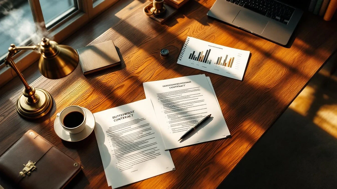 Workspace собственника бизнеса с договором на SEO, заметками и SEO-отчётом — pillar о покупке и контроле SEO